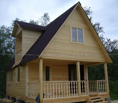 деревянных домах из профилированного бруса