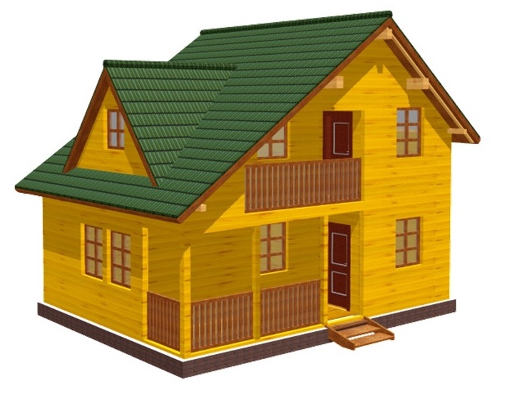 деревянных домах из профилированного бруса